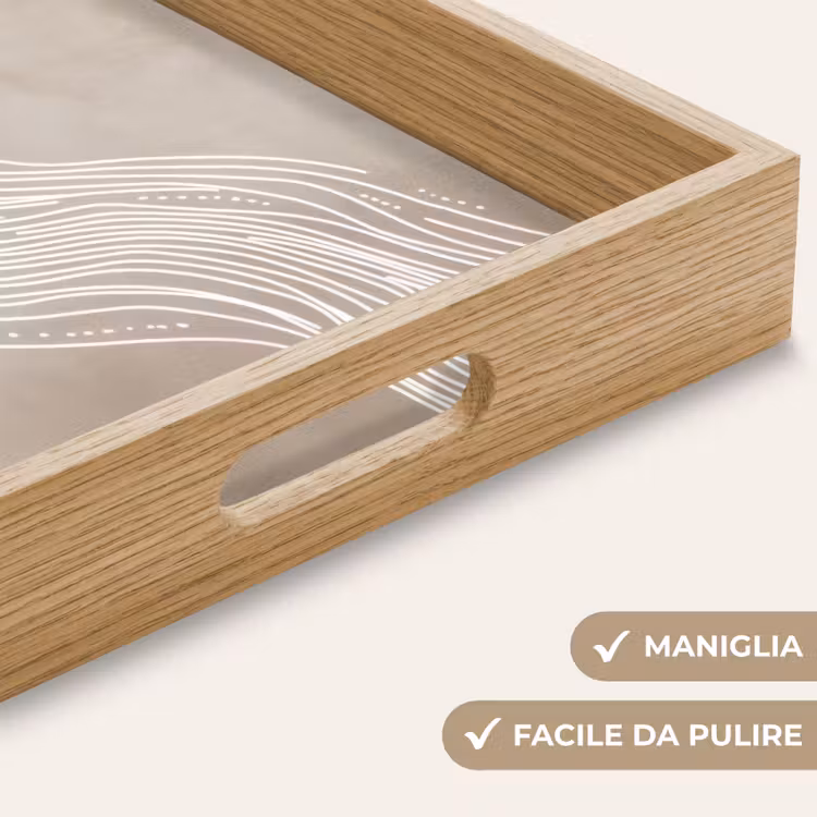 Vassoio - Linee ondulate - Scorrevoli - Color sabbia — 8