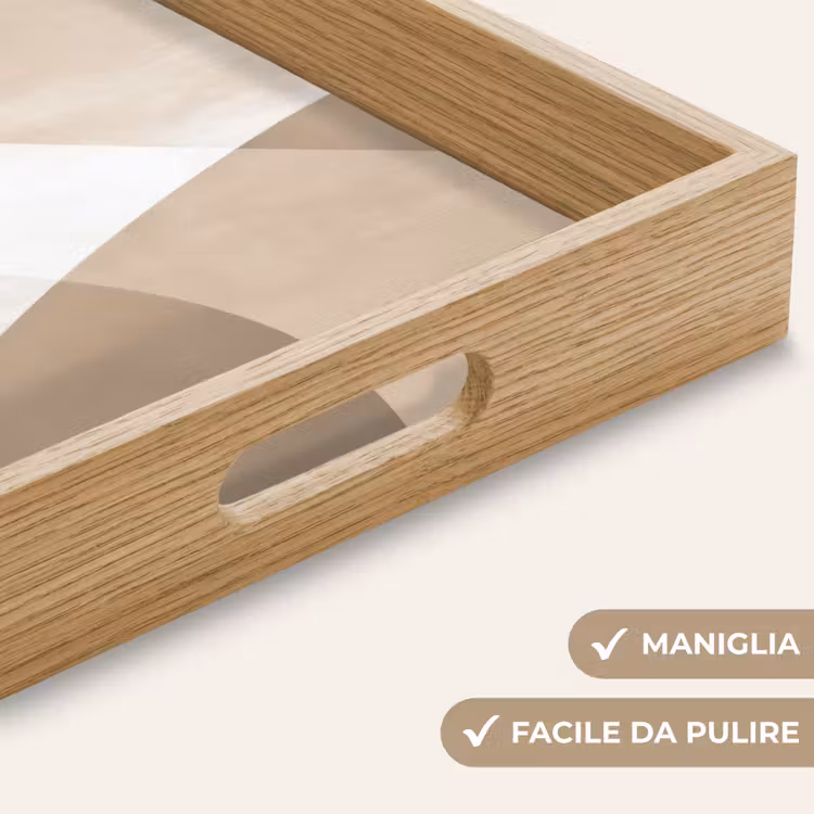 Vassoio - Superfici lisce - Armoniose - Ondulate — 8