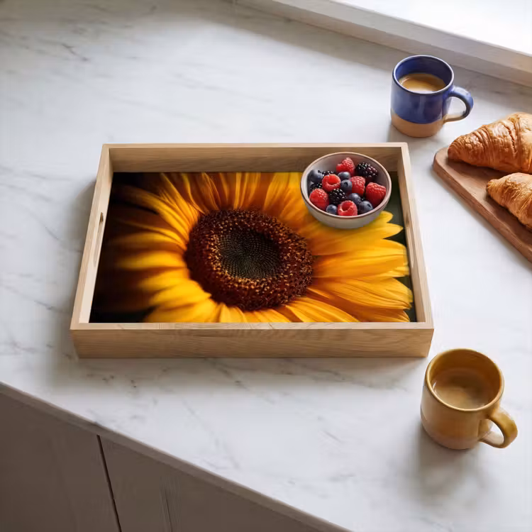 Vassoio - Giallo - Girasole - Estate — 3