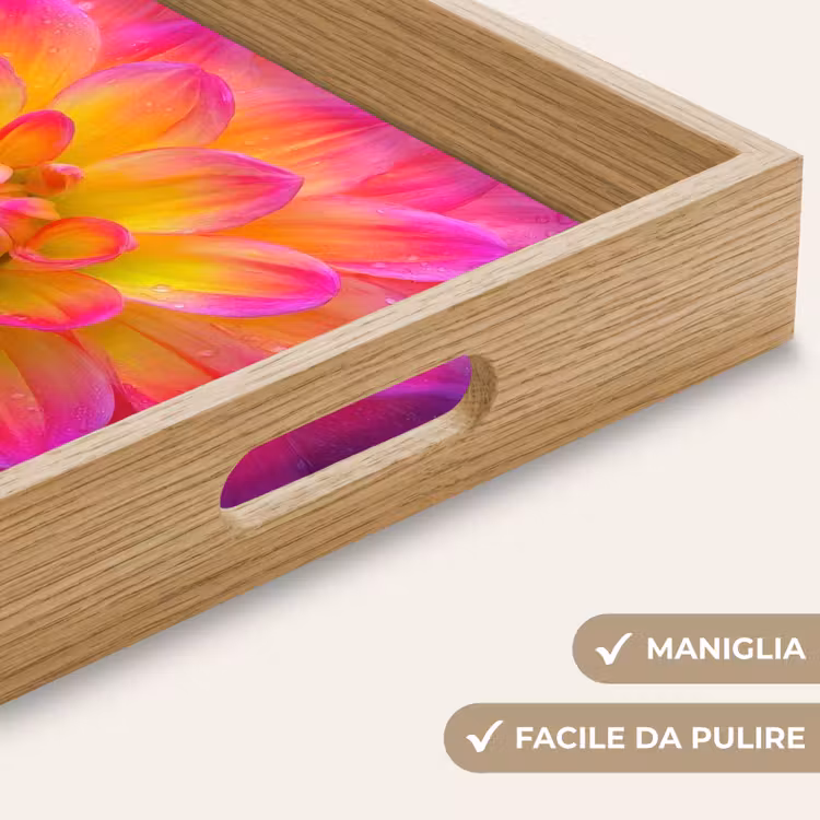 Vassoio - Rosa - Dalia - Colorato — 8