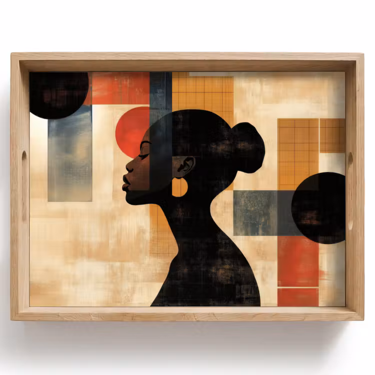 Vassoio - Vista laterale - Donna - Forme — 1