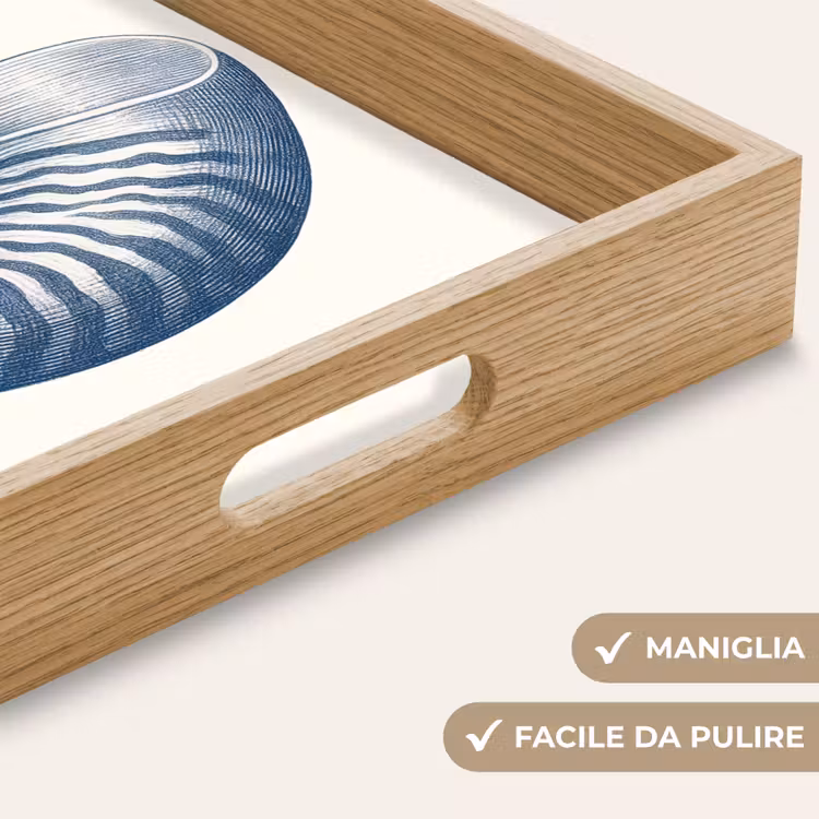 Vassoio - Blu - Conchiglia - Spirale — 8