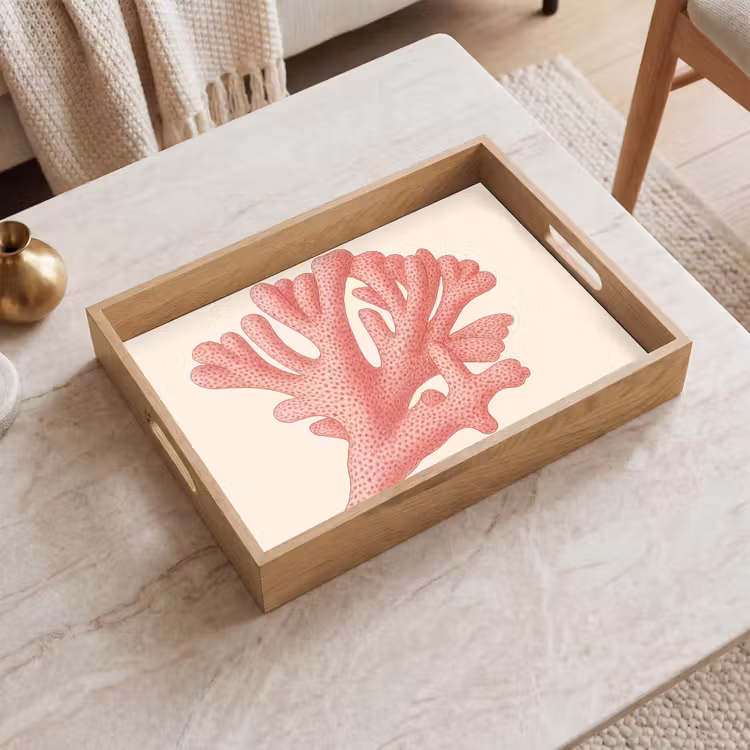 Vassoio - Corallo - Puntini - Rosa — 2