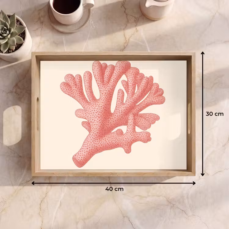 Vassoio - Corallo - Puntini - Rosa — 7