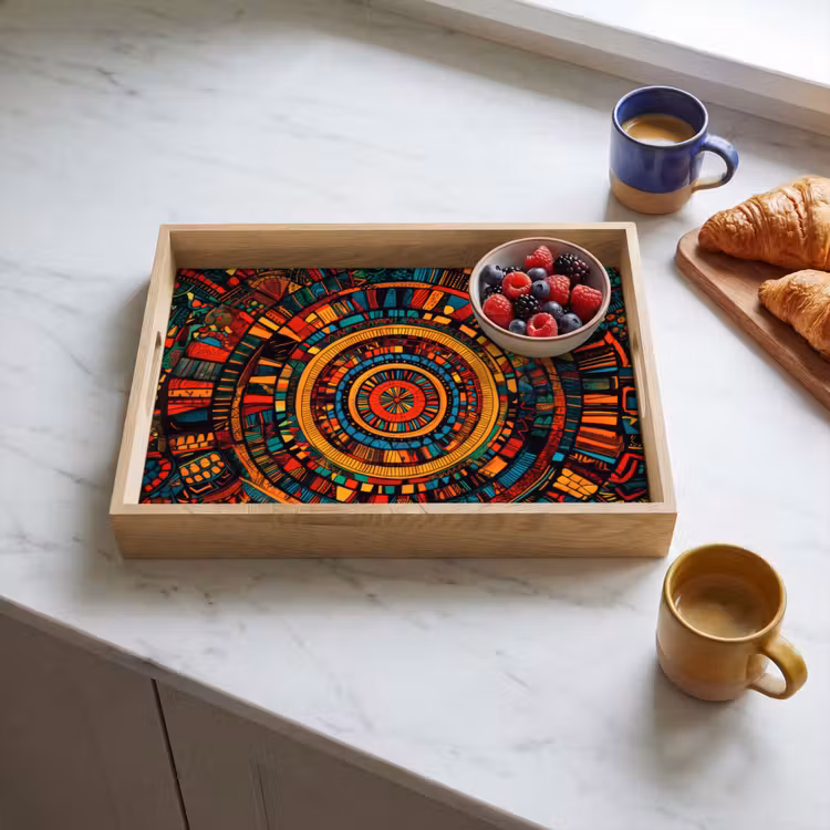 Vassoio - Mandala - Cerchi - Modelli — 3