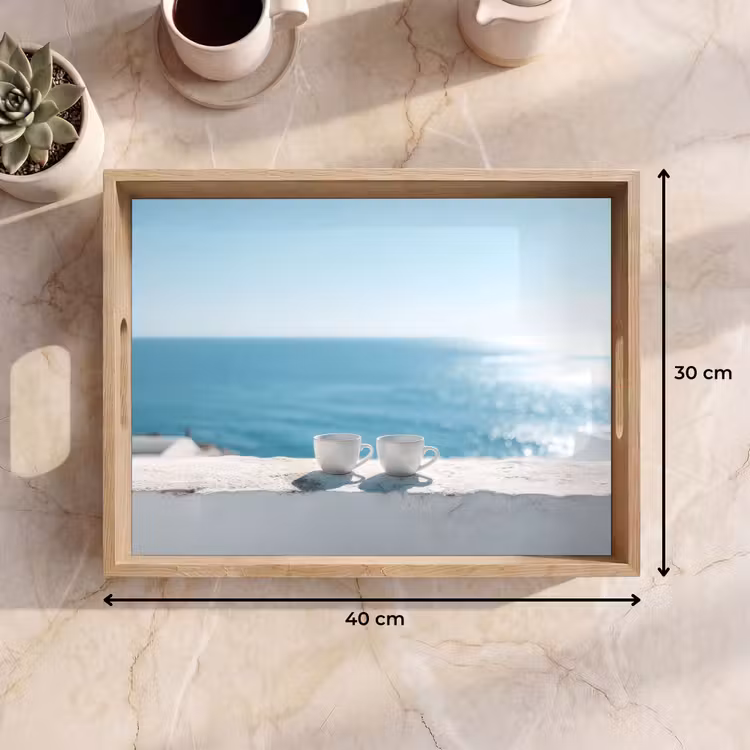 Vassoio - Mare - Tazze da caffè - Estate — 7