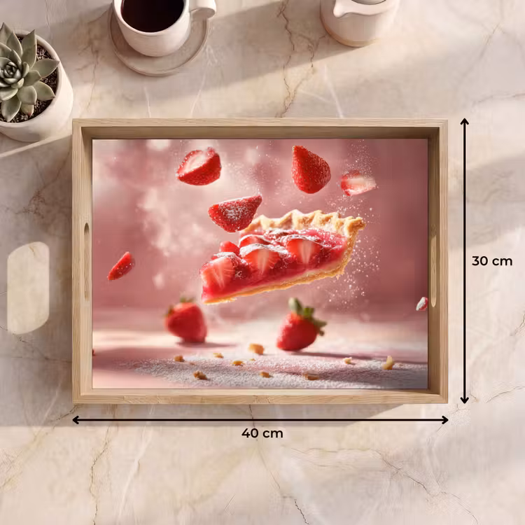 Vassoio - Fragola - Torta - Cibo - Rosa — 7