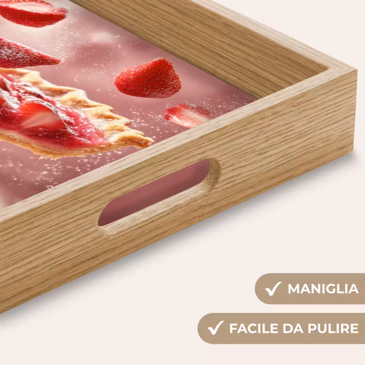 Vassoio - Fragola - Torta - Cibo - Rosa — 8
