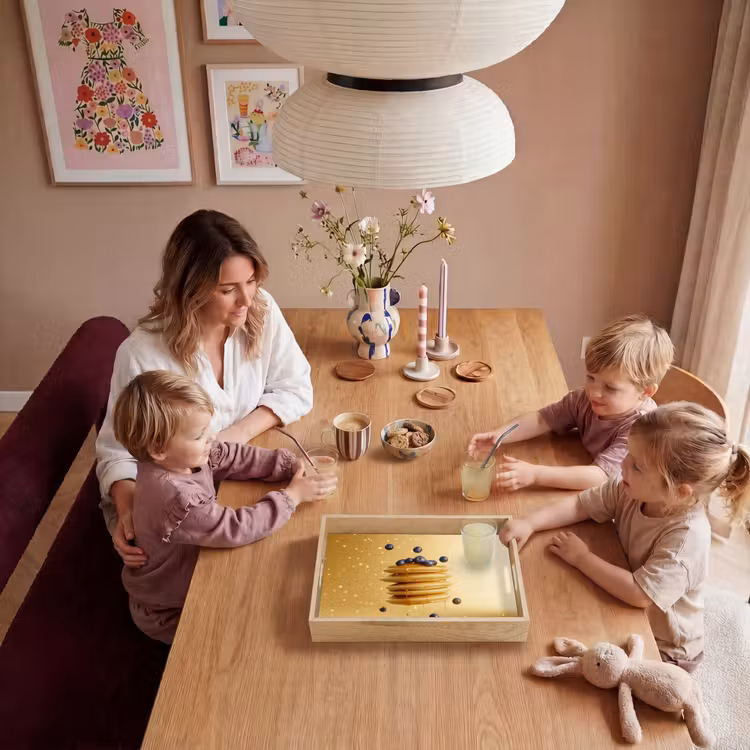Vassoio - Pancake - Cibo - Miele - Giallo — 5