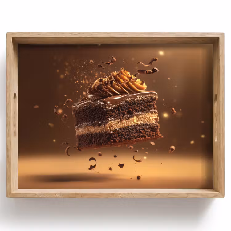 Vassoio - Torta - Cioccolato - Cibo - Brownie — 1