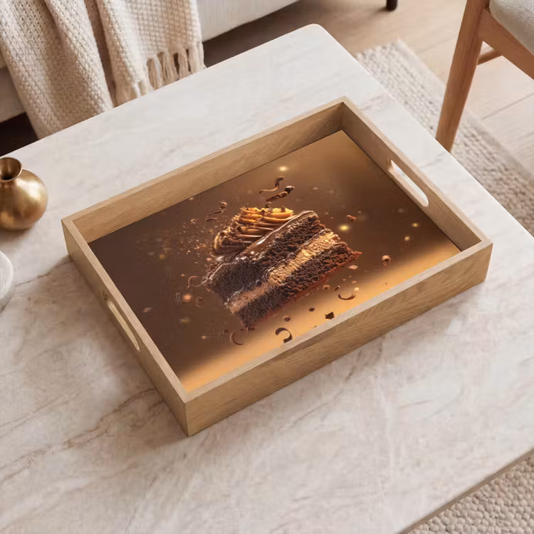 Vassoio - Torta - Cioccolato - Cibo - Brownie — 2