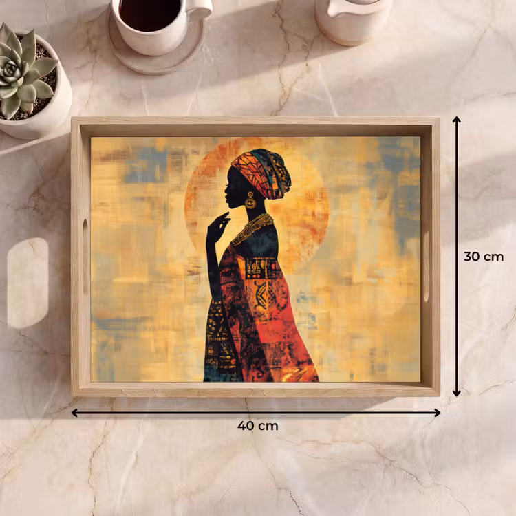 Vassoio - Donna - Silhouette - Modelli - Ornato — 7