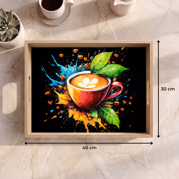 Vassoio - Caffè - Graffiti - Bere - Astratto — 7