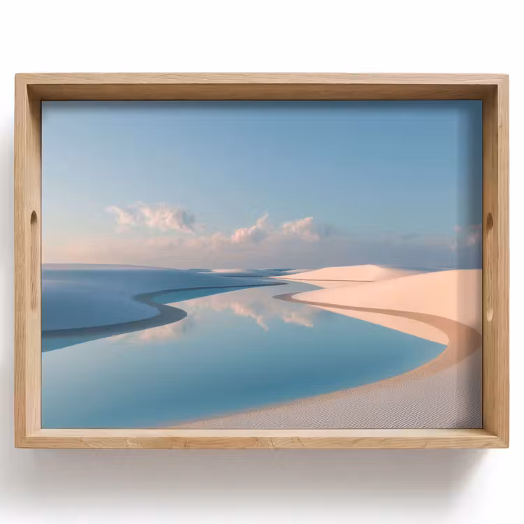 Vassoio - Dune - Stagno - Tranquillità infinita — 1
