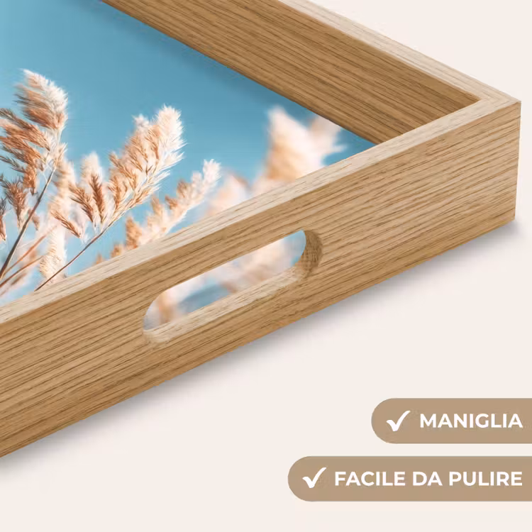 Vassoio - Erba ornamentale - Vento - Marrone chiaro — 8
