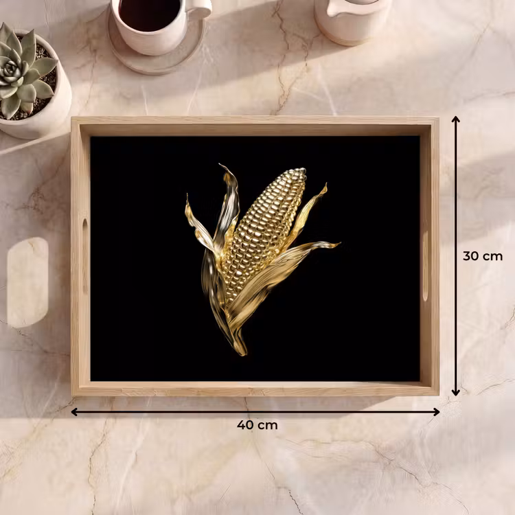 Vassoio - Mais - Cibo - Oro - Nero — 7