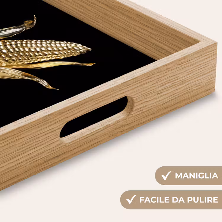 Vassoio - Mais - Cibo - Oro - Nero — 8