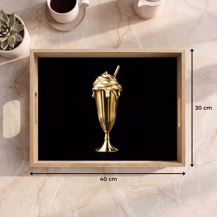 Vassoio - Milkshake - Oro - Bere - Nero — 7