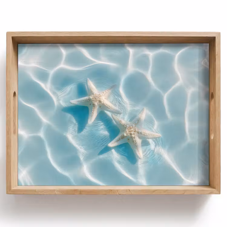 Vassoio - Stella di mare - Acqua ondulata - Rilassante — 1