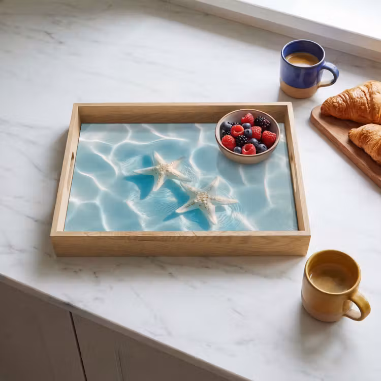 Vassoio - Stella di mare - Acqua ondulata - Rilassante — 3