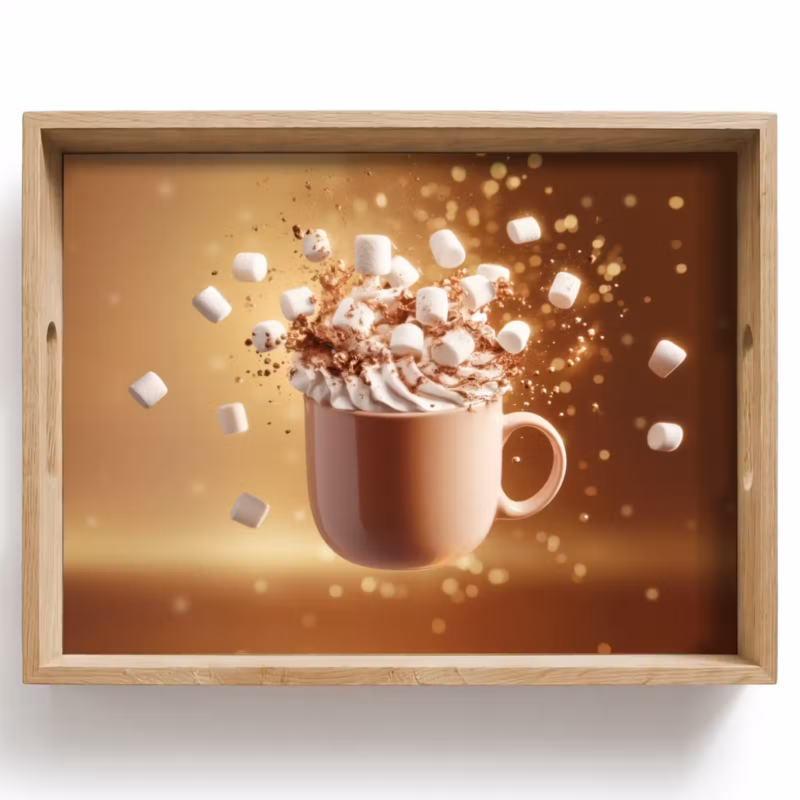 Vassoio - Cioccolato - Bevanda - Caldo - Marrone — 1
