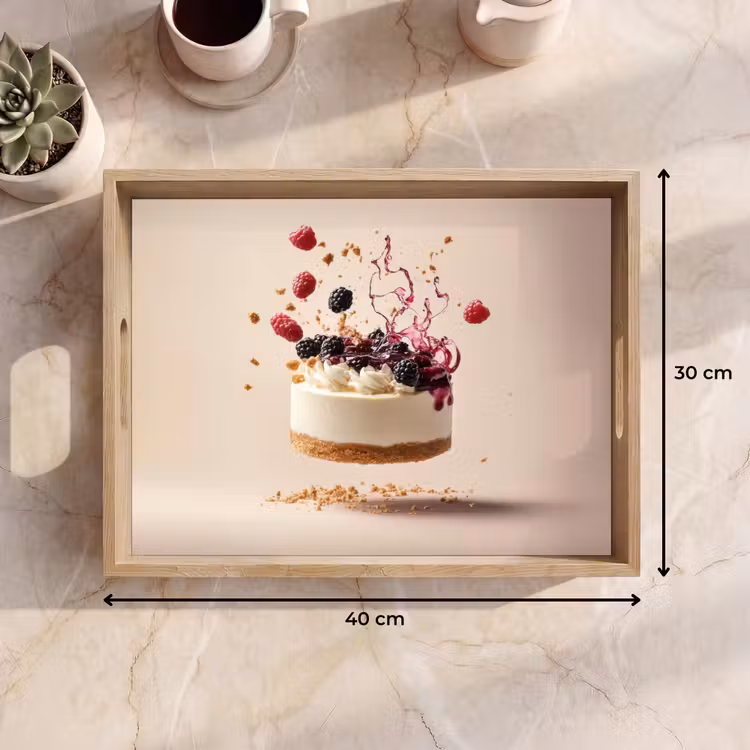 Vassoio - Cheesecake - Cibo - Rosa - Torta — 7