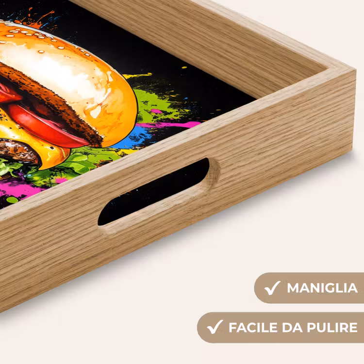 Vassoio - Hamburger - Graffiti - Vernice - Colorato - Cibo - Astratto — 8