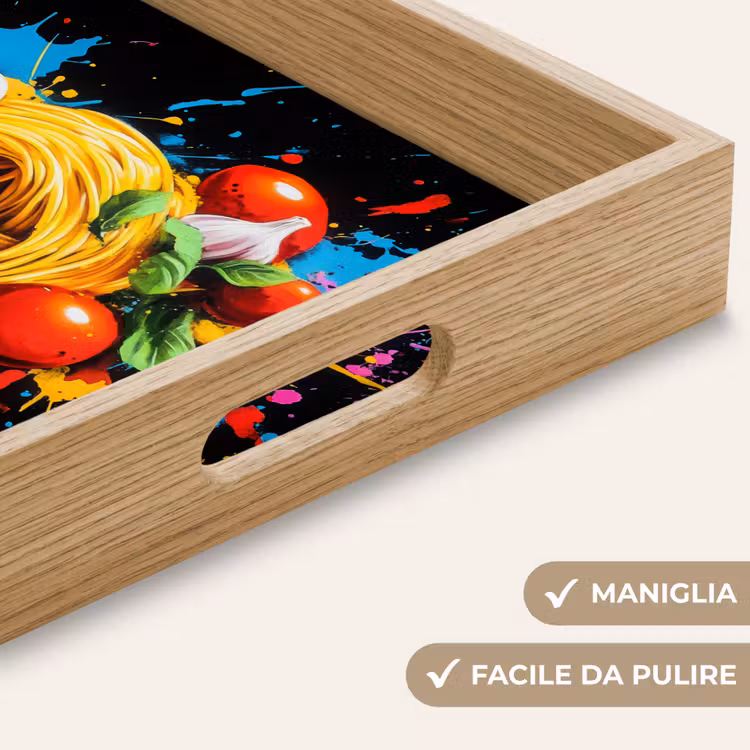 Vassoio - Spaghetti - Graffiti - Vernice - Colorato - Cibo - Moderno — 8