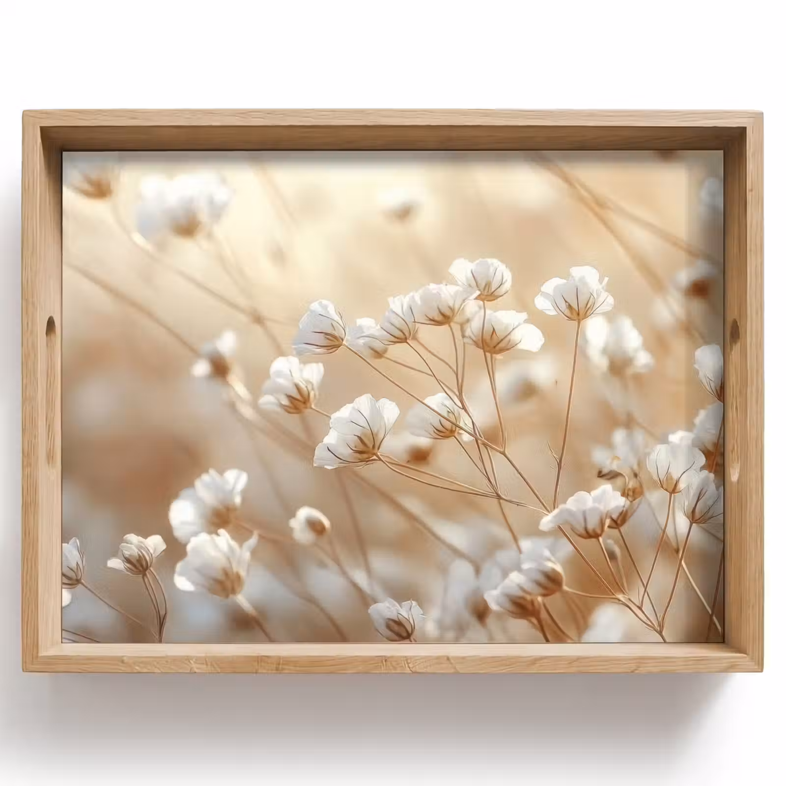 Vassoio - Wild - Fiori - Bianco — 1