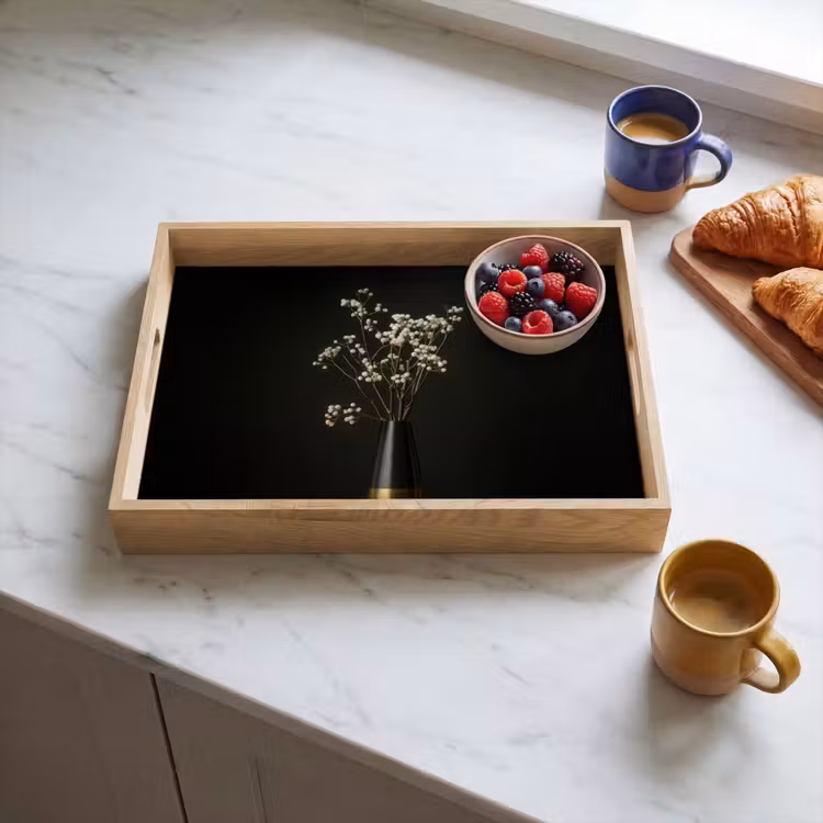 Vassoio - Bulbi di fiori - Bianco - Vaso - Minimalista — 3