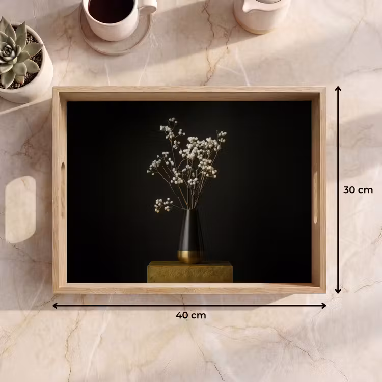 Vassoio - Bulbi di fiori - Bianco - Vaso - Minimalista — 7