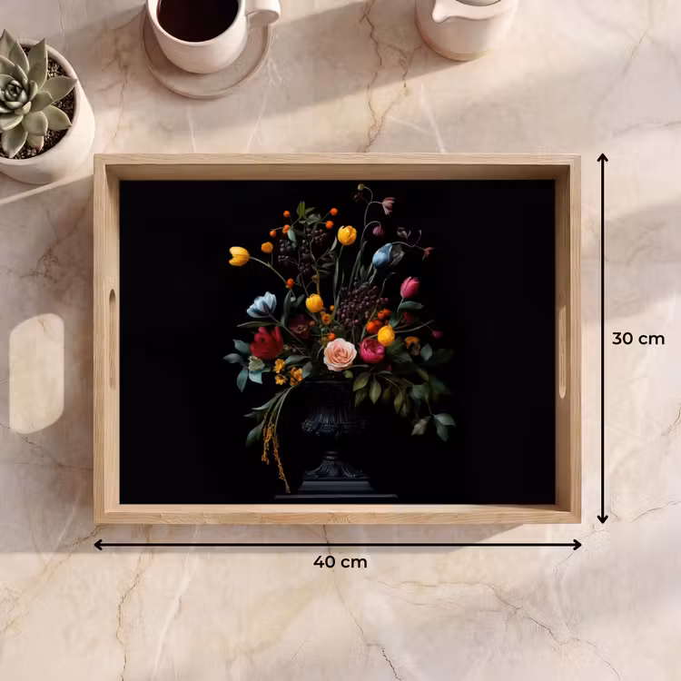 Vassoio - Classico - Vaso - Bouquet - Fiori — 7