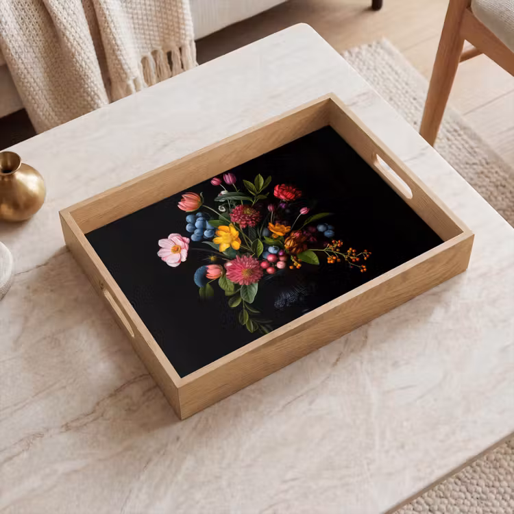 Vassoio - Fiori - Allegro - Vaso — 2