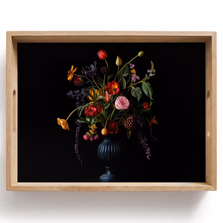 Vassoio - Fiori - Bacche - Classico — 1