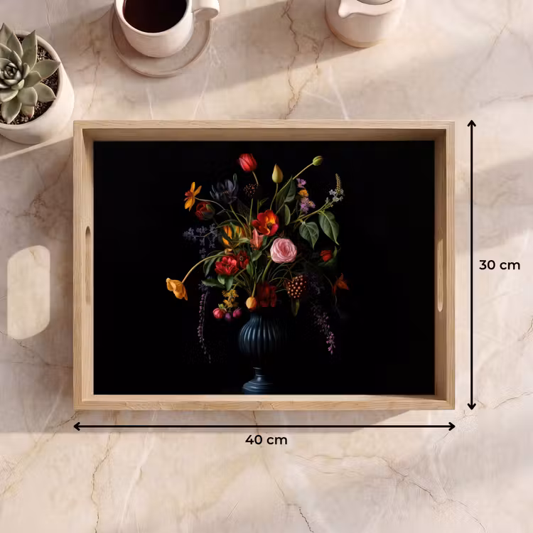 Vassoio - Fiori - Bacche - Classico — 7