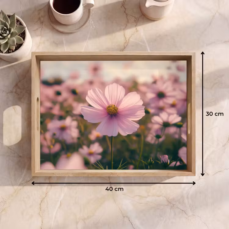 Vassoio - Fiori - Viola - Sfumato — 7