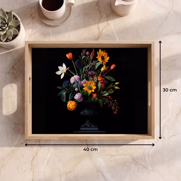 Vassoio - Girasoli - Bouquet - Colorato — 7