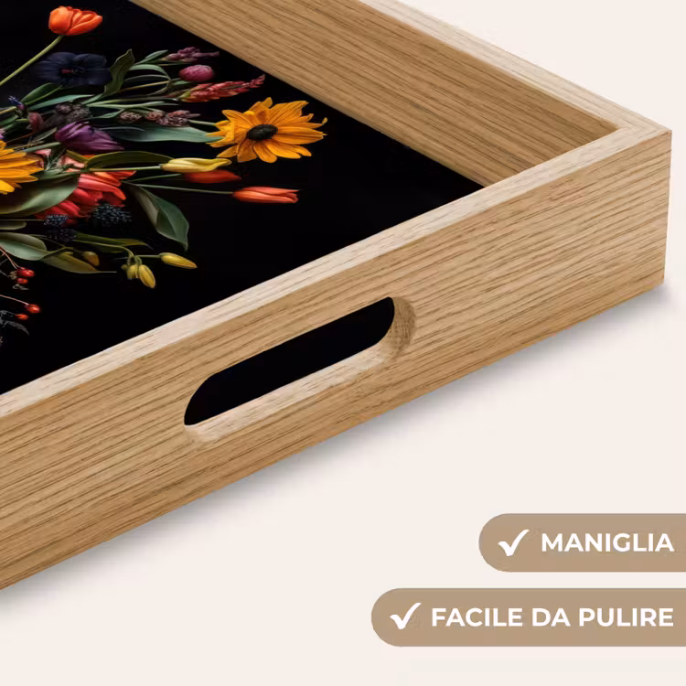 Vassoio - Girasoli - Bouquet - Colorato — 8