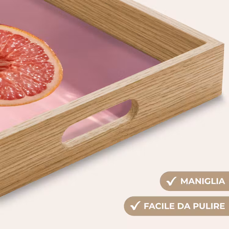 Vassoio - Pompelmo - Rosa - Disco - Lucido — 8