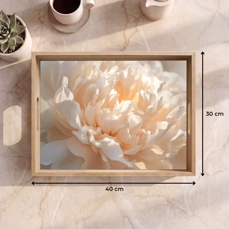 Vassoio - Primo piano - Peonia - Rosa chiaro — 7