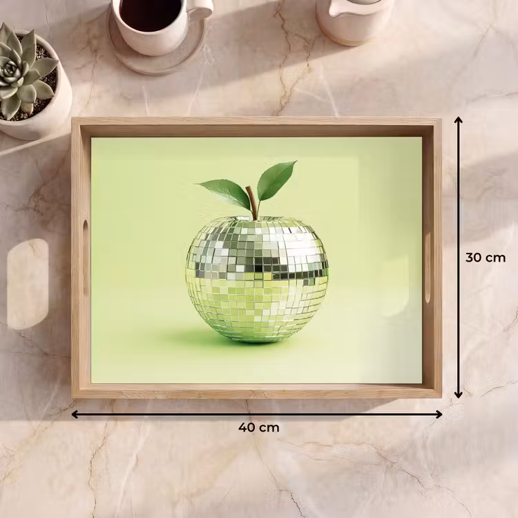 Vassoio - Verde - Discoteca - Decorazione - Mela — 7