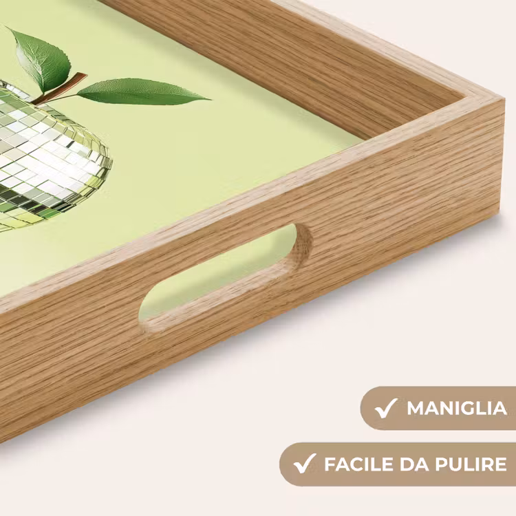 Vassoio - Verde - Discoteca - Decorazione - Mela — 8