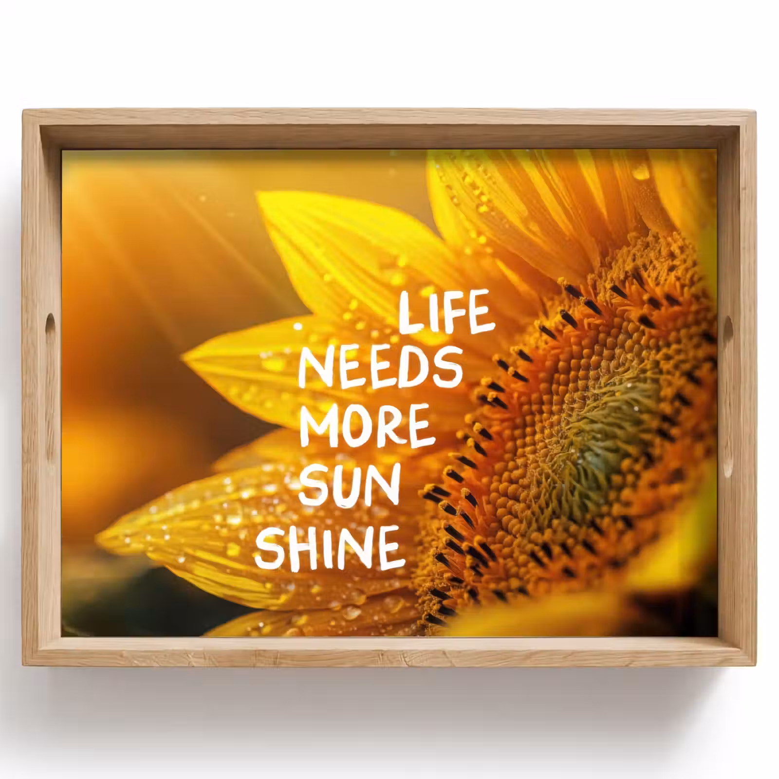Vassoio - Girasole - Primo piano - Giallo - Citazione — 1