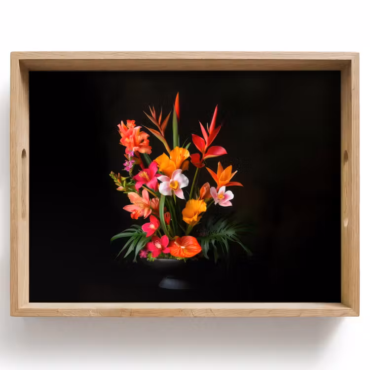 Vassoio - Bouquet - Fiori - Esotici — 1