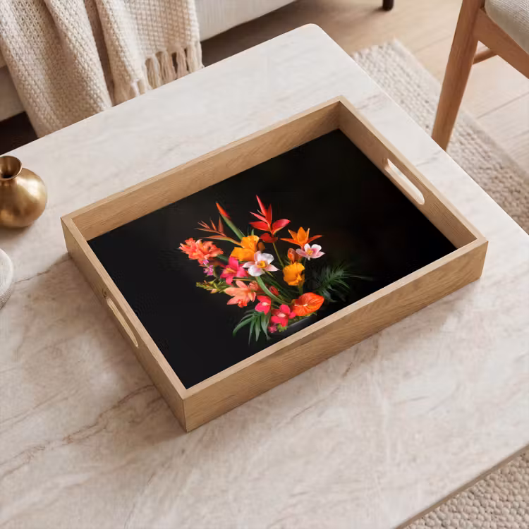 Vassoio - Bouquet - Fiori - Esotici — 2
