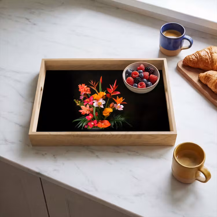 Vassoio - Bouquet - Fiori - Esotici — 3