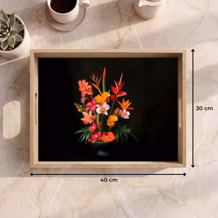 Vassoio - Bouquet - Fiori - Esotici — 7