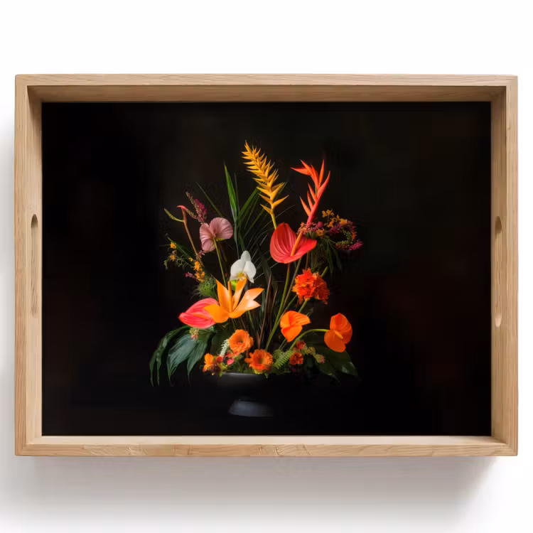 Vassoio - Ciotola - Bouquet - Fiori — 1