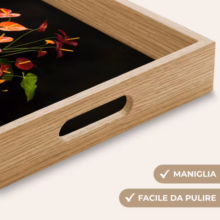 Vassoio - Fiori - Vaso - Colorato — 8