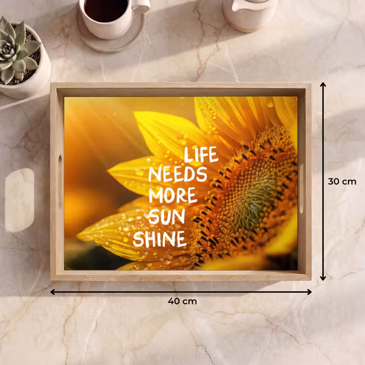 Vassoio - Girasole - Primo piano - Giallo - Citazione — 7